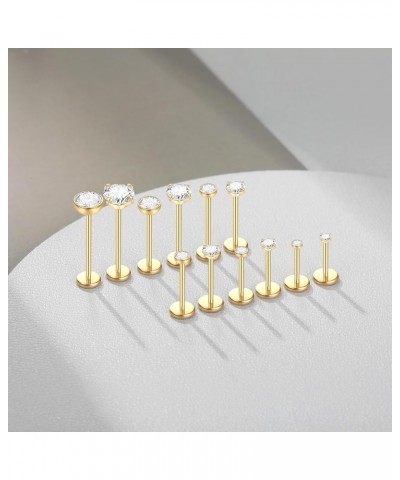 20G 18G 16G Threadless Nose Studs Stainless Steel Lip Rings Labret Jewelry Medusa Monroe Tragus Helix Cartilage Piercing Jewe...