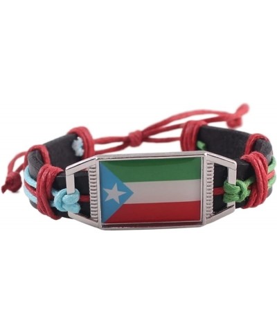 Flag Bracelet Ukraine United States Uruguay Ethiopia's Regional Flag Leather Bracelet (Color : Portugal) Uruguay $18.19 Brace...