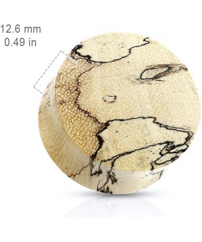 Spalted Tamarind Wood Saddle Plug 1.38" (35mm) $10.99 Body Jewelry