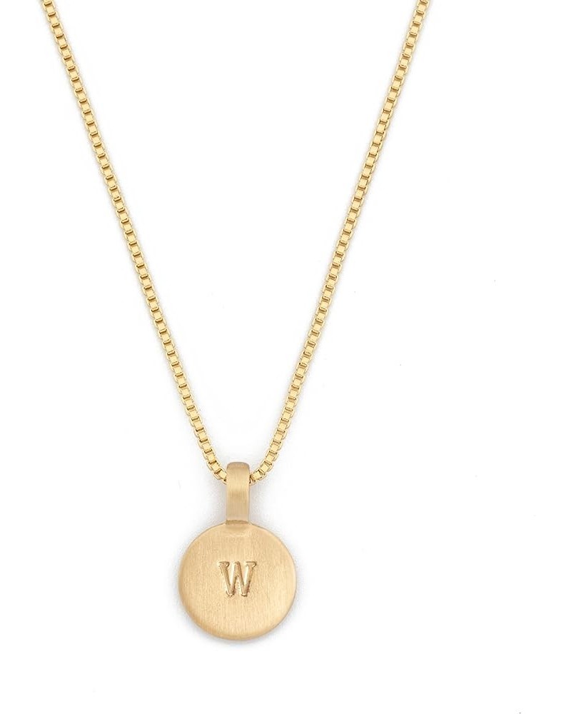 Gold Initial with Braille Pendant Necklaces for Women Girls, 18K Gold Plated Dainty Brass Box Chain Necklace Personalized Coi...