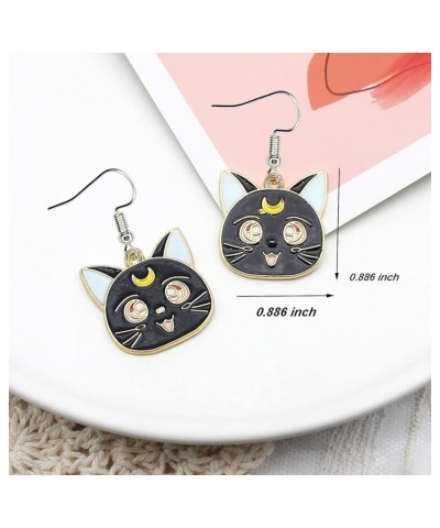 Cartoon Sailo Moon Cat Zinc Alloy TV Movies Earrings for Girls and Women 4 $5.89 Earrings