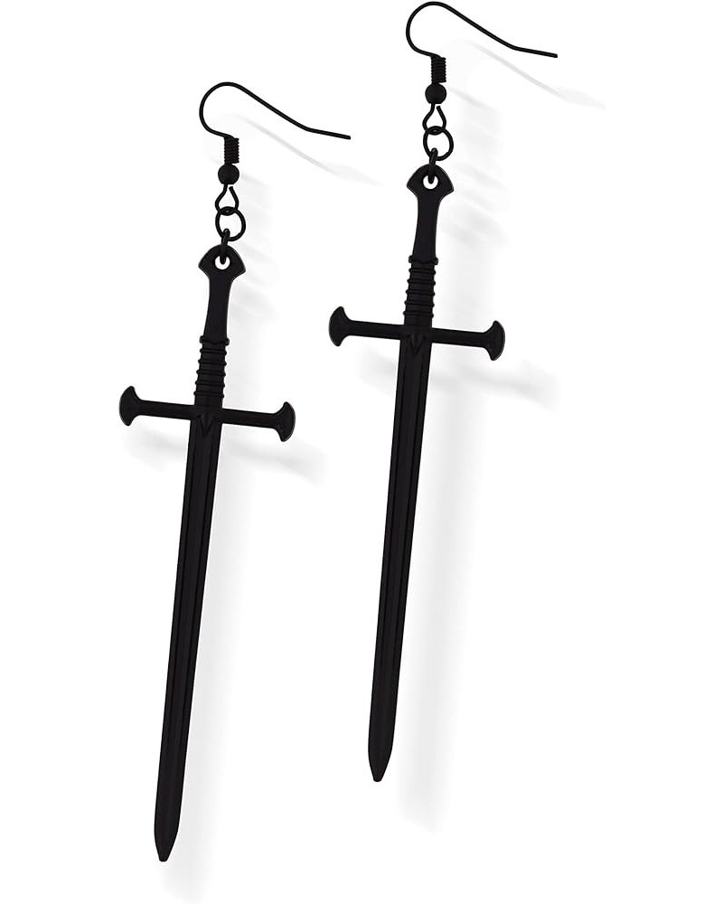 Gothic Dagger Sword Earrings, Sword Earrings Dangle, Knife Earrings, Goth Earrings, Gothic Earrings, Halloween Christmas New ...