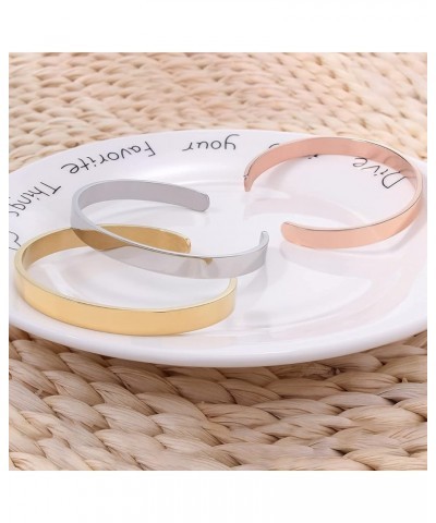 Stainless Steel Inspiration Mantra Cuff Bangle Bracelet Graduation Gift Be Present $9.52 Bracelets