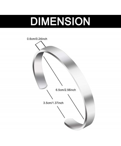 Stainless Steel Inspiration Mantra Cuff Bangle Bracelet Graduation Gift Be Present $9.52 Bracelets