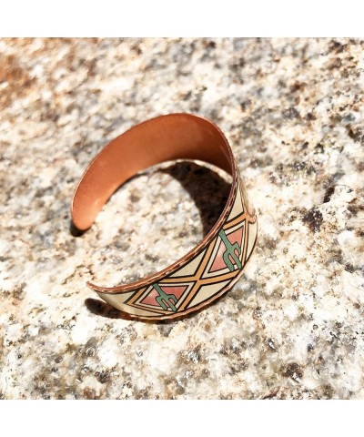 Native American Copper Bracelets Cuff Showcase Copper Cuff with Tribal Patterns Native American Jewelry in Zuni/Aztec/Navajo/...