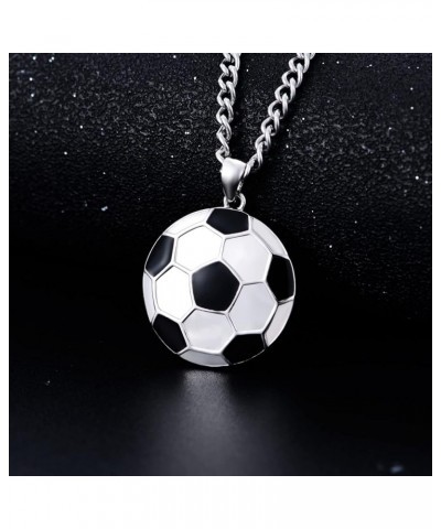 Sterling Silver Sport Necklaces Baseball/Football/Volleyball/Soccer/Hockey/Tennis/Basketball/Gymnastics/Badminton Necklace I ...