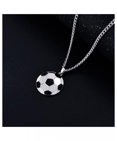 Sterling Silver Sport Necklaces Baseball/Football/Volleyball/Soccer/Hockey/Tennis/Basketball/Gymnastics/Badminton Necklace I ...