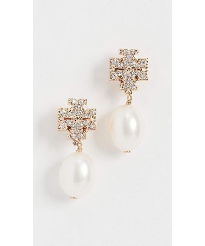 Women's Kira Pave Pearl Drop Earrings Tory Gold/Pearl $59.85 Earrings