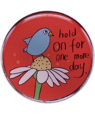 Hold On for One More Day Enamel Pins for Backpacks Cute Lapel Funny Brooch Gift $5.49 Brooches & Pins