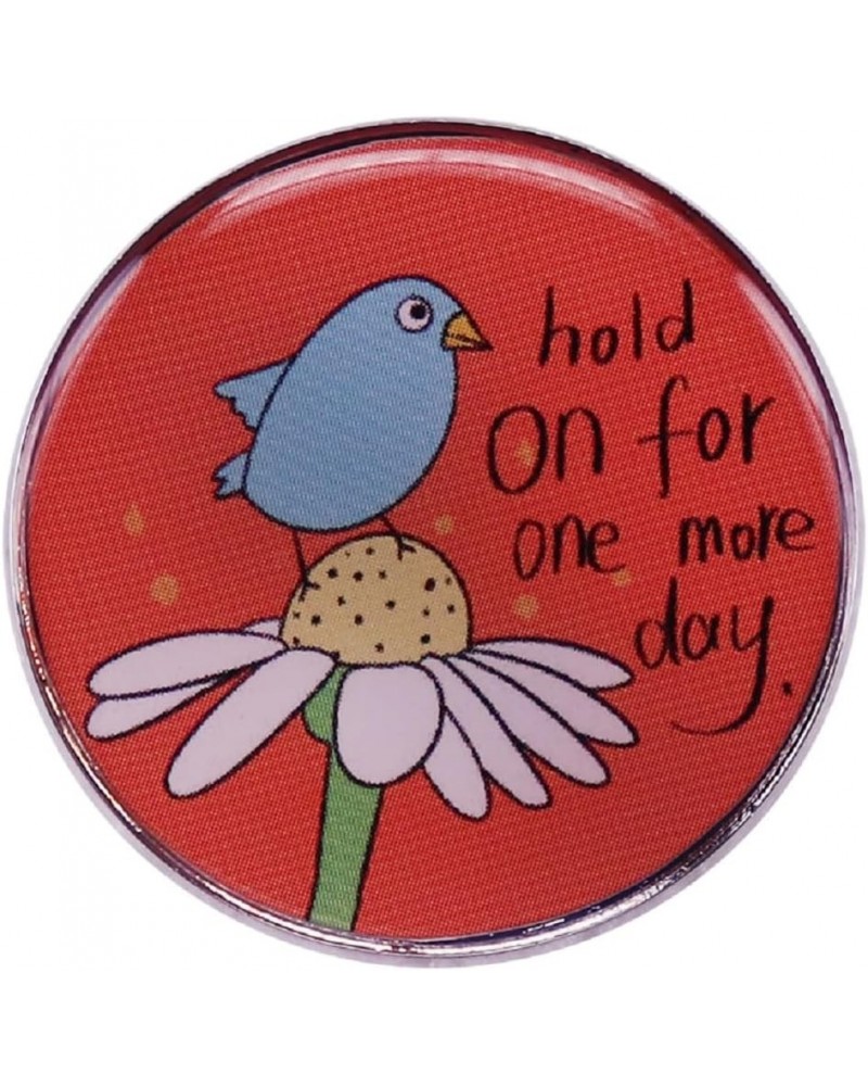 Hold On for One More Day Enamel Pins for Backpacks Cute Lapel Funny Brooch Gift $5.49 Brooches & Pins