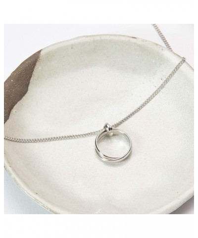 Unbiological Sisters Gift Necklace: Present for Bonus Sister, Soul Sister, Best Friend Linked Circles Silver $25.49 Necklaces