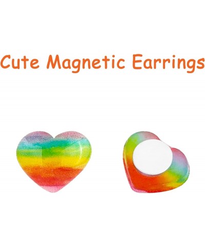 15 Pairs Magnetic Stud Earrings for Girls Clip on Earrings Hypoallergenic Earrings Non Piercing Girls Earrings Cute Magnetic ...