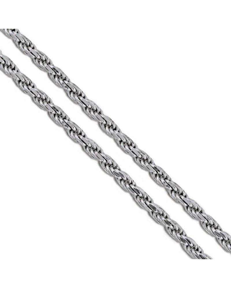 Stainless Steel Men's Rope Chain 2.9mm 3.8mm 4.6mm 5.9mm Heavy Cord Necklace 2.9mm Length 24 Inches $9.23 Others