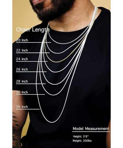 Stainless Steel Men's Rope Chain 2.9mm 3.8mm 4.6mm 5.9mm Heavy Cord Necklace 2.9mm Length 24 Inches $9.23 Others