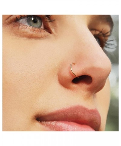 18g 20g Nose Rings Studs L Shape Surgical Stainless Steel Nose Ring Hoop Nose Screw Nostril Nose Piercing Jewelry CZ C Shape ...