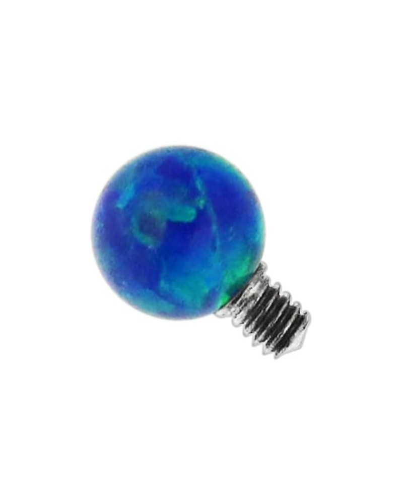 3MM Opal Ball G23 Grade Titanium 16 Gauge Threaded Top Acessorie Body Jewelry Dark Blue $9.00 Body Jewelry