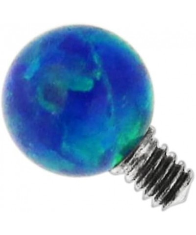 3MM Opal Ball G23 Grade Titanium 16 Gauge Threaded Top Acessorie Body Jewelry Dark Blue $9.00 Body Jewelry