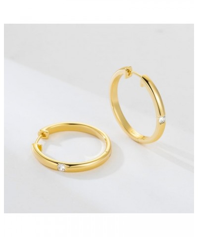 14K Gold Hoop Earrings for Women Radiant Gold Diamond Hoop Earrings for Women Earrings Gold Huggie Hoop Earrings 14K Gold Ear...