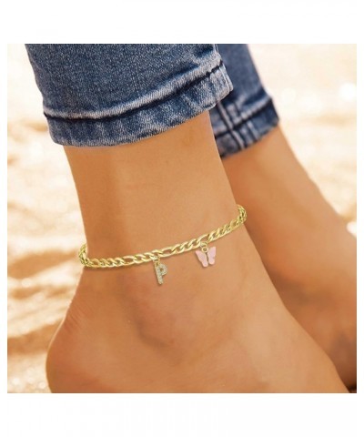 Anklet for Women Gold Plated Ankle Bracelets Silver Anklet Layering Rhinestone Cubic Zirconia Ankle Bracelets Heart Anklet Su...