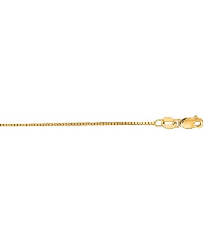 14k Gold Shiny Classic Box Chain Necklace Jewelry Gifts for Women in White Gold Yellow Gold Rose Gold Choice of Lengths 16 18...