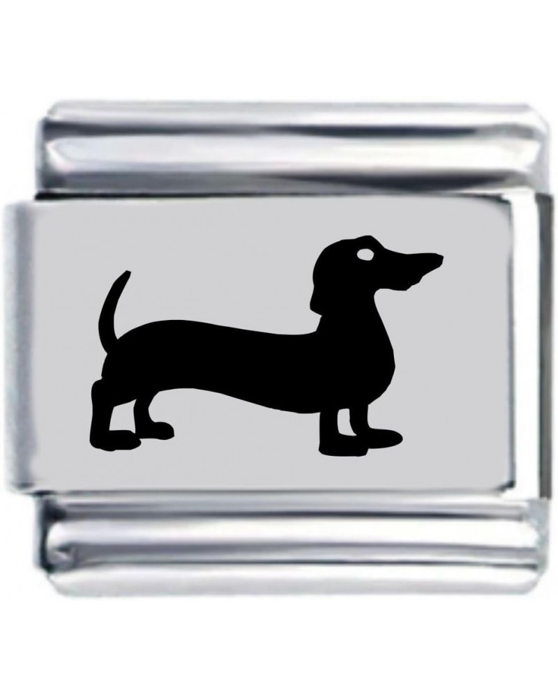 Dachshund Laser Italian Charm $6.89 Bracelets