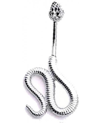 14G Belly Button Ring Navel Piercing Navel Split Snake Cobra for Women Girl Surgical Steel CZ Belly Rings Snake Style $6.59 B...