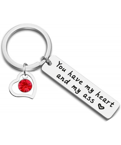 You Have My Heart and Ass Birthstone Bar Keychain Funny Birthday Gifts between Best Friends 01-january $9.00 Bracelets