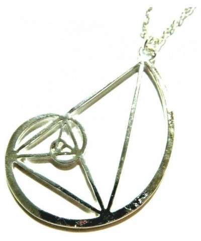 Silvertone Fibonacci Spiral Pendant Necklace Sacred Geometry Natural Math Golden Ratio $7.66 Necklaces