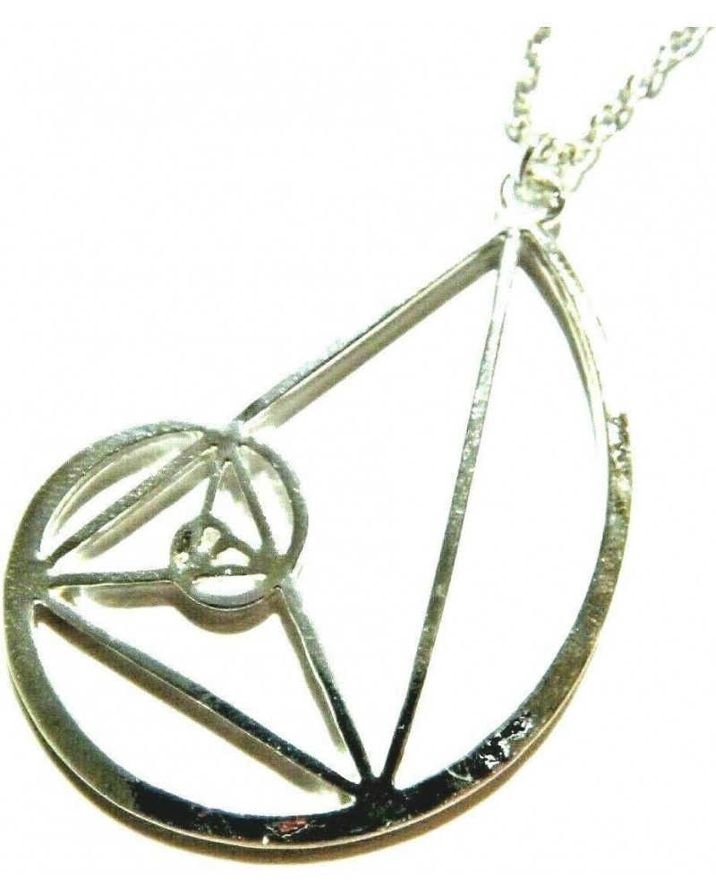 Silvertone Fibonacci Spiral Pendant Necklace Sacred Geometry Natural Math Golden Ratio $7.66 Necklaces