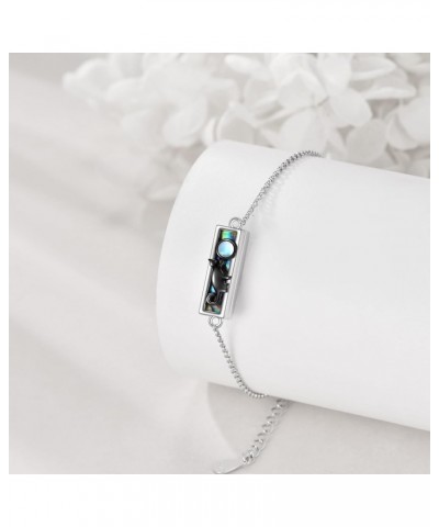 Cat Urn Bracelet For Women Sterling Sliver Urn Bracelet for Cat Jewelry $21.31 Bracelets