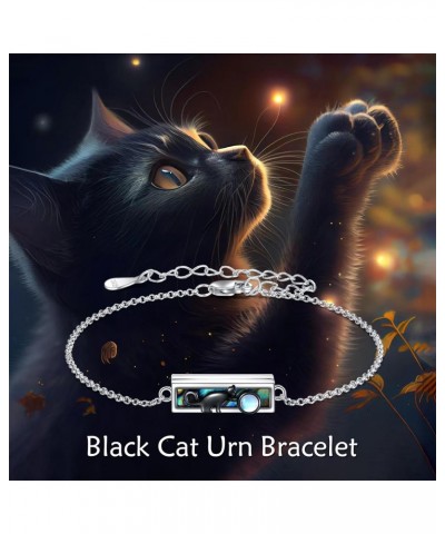 Cat Urn Bracelet For Women Sterling Sliver Urn Bracelet for Cat Jewelry $21.31 Bracelets