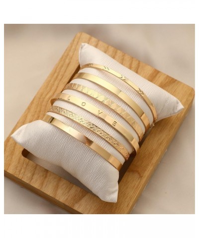 10pcs Gold Bangle Bracelets for Women Silver Bangles Indian Costume Jewelry Fashion Disco Bangle Bracelets for Girls Gold Bra...