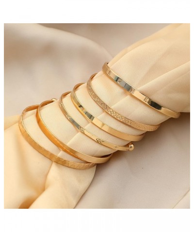 10pcs Gold Bangle Bracelets for Women Silver Bangles Indian Costume Jewelry Fashion Disco Bangle Bracelets for Girls Gold Bra...