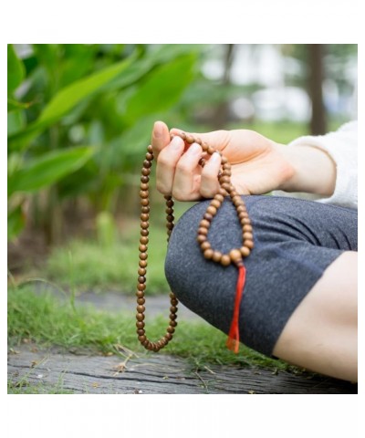 Nicota Prayer Wood Meditation Prayer Beads Mala Mantra Beaded Necklace With Charm StretchWrap Bracelet Lotus Buddha Om Buddha...