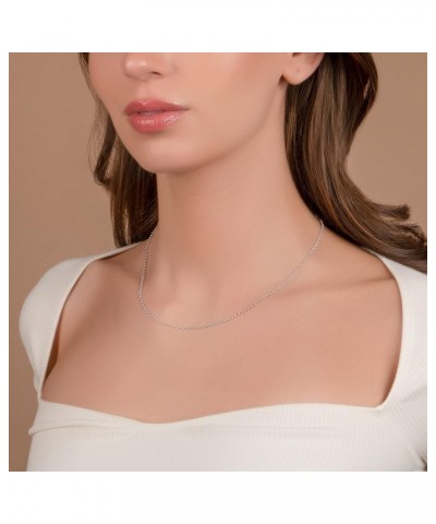 10K Yellow Gold 2.0MM Round Rolo Link Chain Necklace - Made in Italy 14 White $58.27 Others