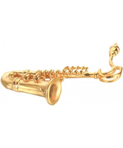 Unisex Stainless Steel Saxophone Musical Instruments Pendant Punk Necklace Gold (no chain) $11.96 Necklaces