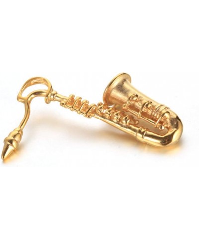 Unisex Stainless Steel Saxophone Musical Instruments Pendant Punk Necklace Gold (no chain) $11.96 Necklaces