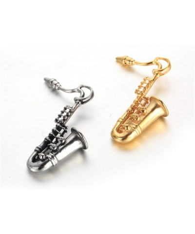 Unisex Stainless Steel Saxophone Musical Instruments Pendant Punk Necklace Gold (no chain) $11.96 Necklaces