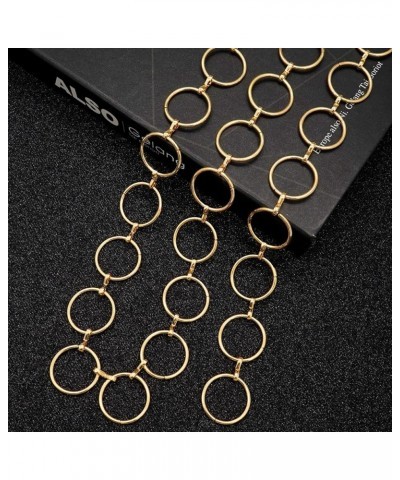 Metal Waist Chain for Women Chunky Belly Link Chain Belt for Dresses Gold 1 S: Length 105cm/41.3in $11.69 Body Jewelry