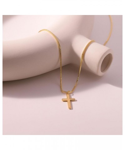 Cross Necklace for Women, Gold Cross Necklace 14K Gold Plated Dainty Tiny Cross Pendant Necklace Simple Small Cross Necklace ...