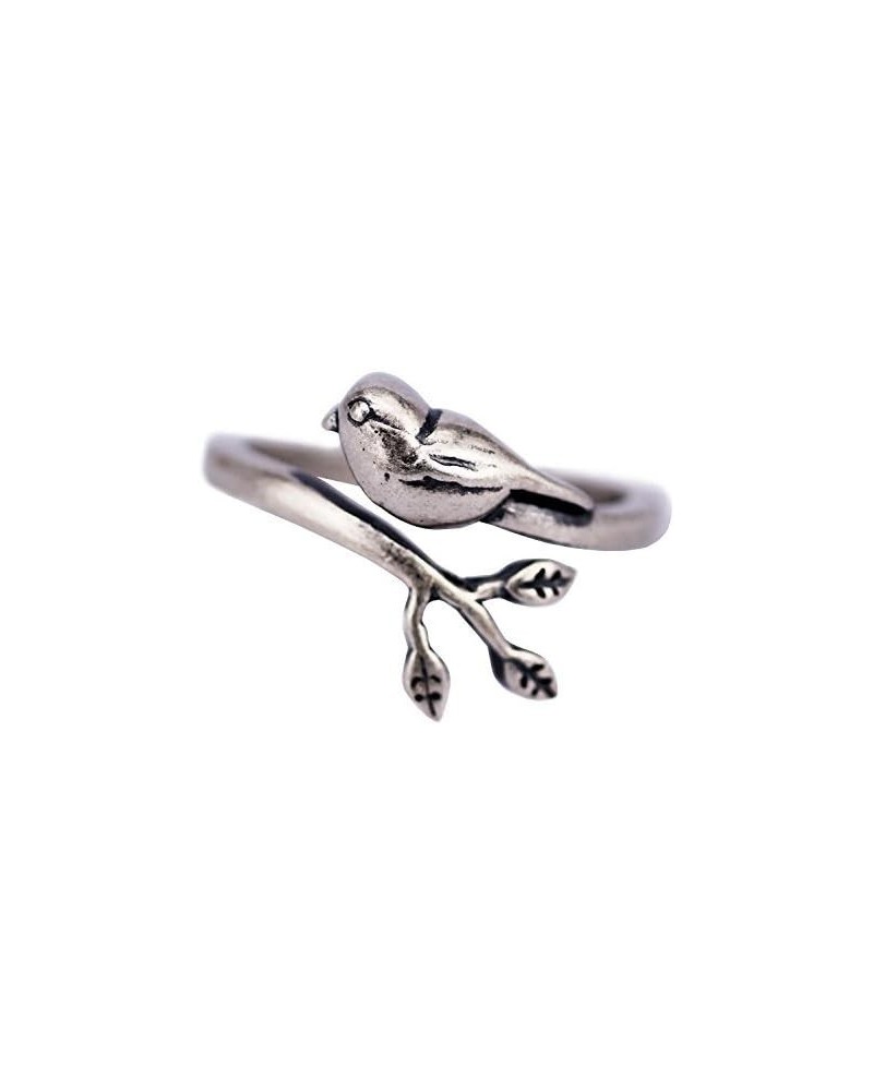 925 Sterling Silver Sparrow Bird Adjustable Ring for Womens, Teen Girls Oxidized Handmade Jewelry $10.19 Rings