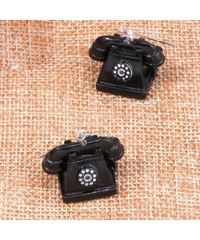 Retro Household Electric Appliances Earrings TV Telephone Iron Sewing Radio Electric Fan Rice Cooker 70s 80s Vintage Earrings...