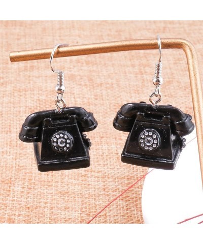 Retro Household Electric Appliances Earrings TV Telephone Iron Sewing Radio Electric Fan Rice Cooker 70s 80s Vintage Earrings...