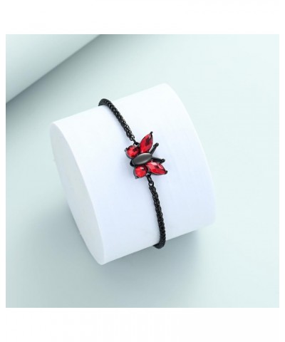 Cremation Jewelry Butterfly Urn Bracelet for Human Ashes for Women Adjustable Memorial Keepsake Link Bracelet Red $8.97 Others