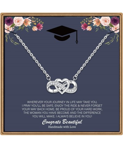 Graduation Gifts for Her, 14K White Gold Plated Graduation Alluring Beauty Necklaces for Women Graduation Gifts Graduation Ne...