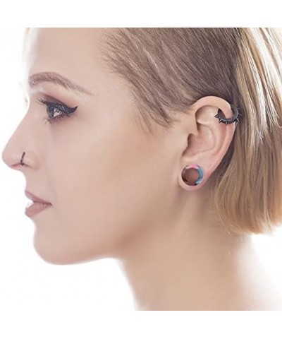 20/28pcs Ear Stretching kit Set - Hollow Hard Silicone Plugs and Tunnels - Ear Expander Gauges Stretcher Body Piercing Jewelr...