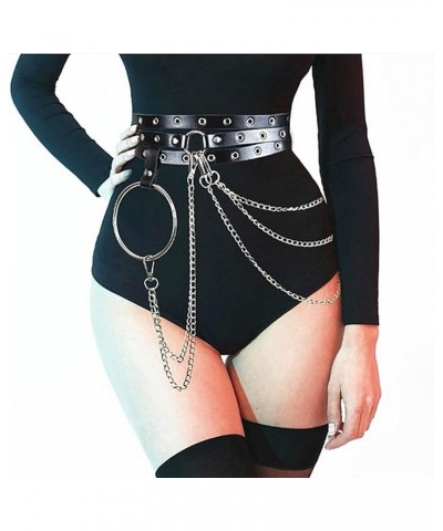 Punk Body Waist Chain Belts Leather Belly Chains Rock Rave Sexy Bikini Body Jewelry for Women and Girls 1 $11.99 Body Jewelry