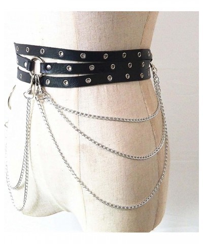 Punk Body Waist Chain Belts Leather Belly Chains Rock Rave Sexy Bikini Body Jewelry for Women and Girls 1 $11.99 Body Jewelry