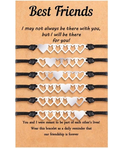 Friendship Bracelets for 2/3/4/5/6 Matching Bracelets for Best Friends Friend Group Gifts Best Friend Galentines Day Gifts 6p...