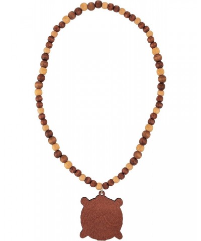 Omega Psi Phi Wood Wooden Bead Tiki Raised Engraved Crest Necklace (Tiki Engraved Crest) $16.45 Necklaces